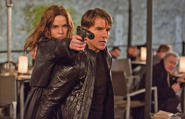 Rebecca Ferguson i Tom Cruise u filmu 'Nemoguća misija: Odmetnuti'