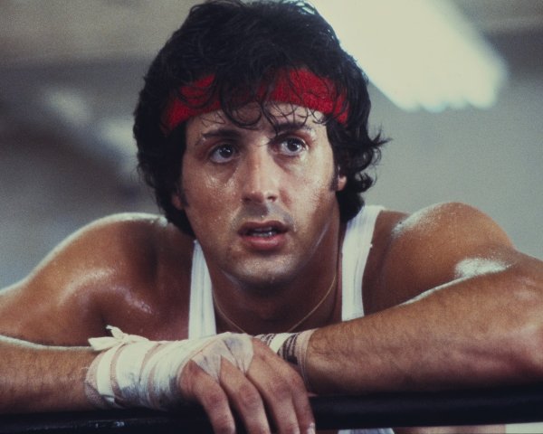 Sylvester Stallone, Rocky II, 1979.