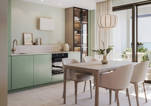 Residences Aurora - Type A1 - kitchen - olive grove