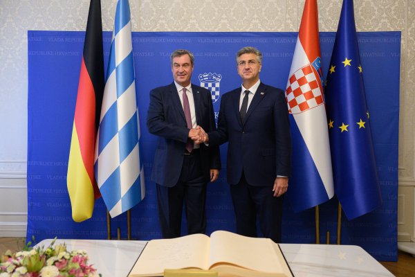 Andrej Plenković primio je predsjednika Vlade Savezne pokrajine Bavarske Markusa Sodera