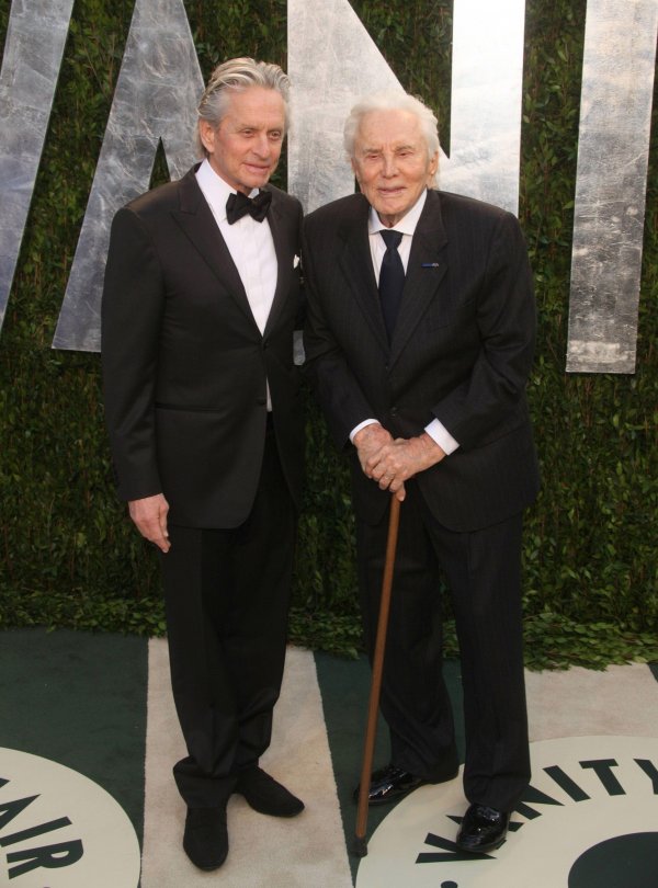 Michael Douglas i Kirk Douglas, 2012.