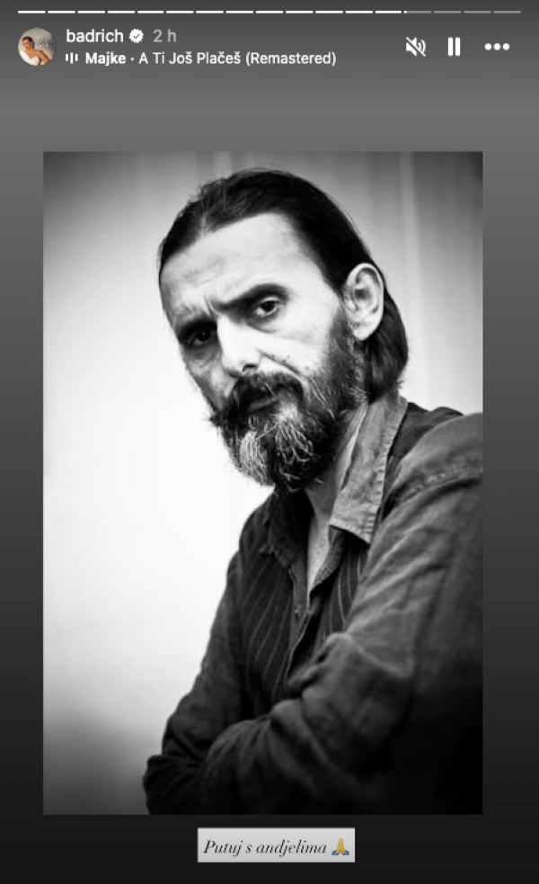 Objava Nine Badrić o Goranu Baretu