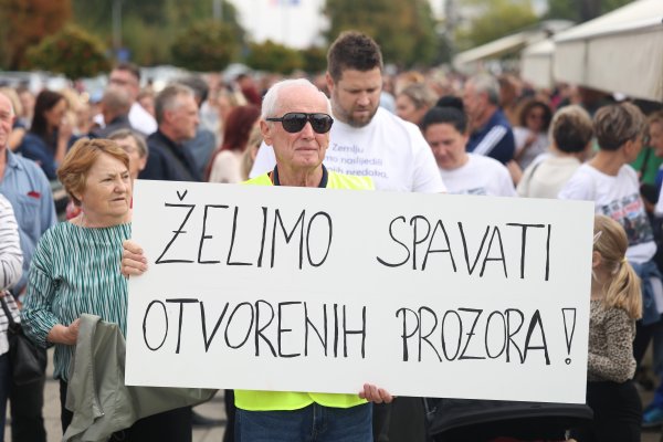 Raniji prosvjed protiv otpada u Našicama