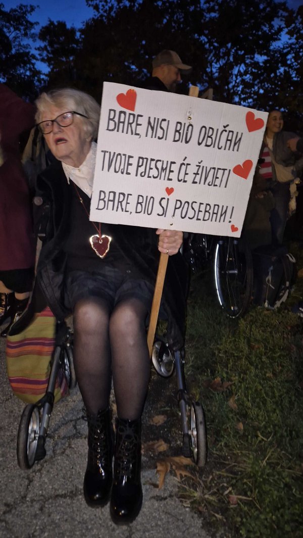 Okupljanje u čast Gorana Bareta u Zapruđu