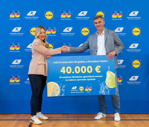 20 godina Lidla u Hrvatskoj: donacija od 40.000 eura za školski sport