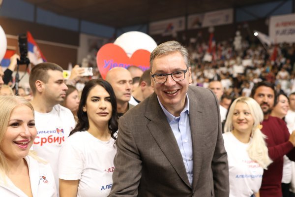 Aleksandar Vučić na skupu u Zaječaru