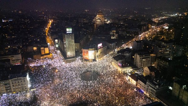 Veliki prosvjed u Beogradu u ožujku 2025.