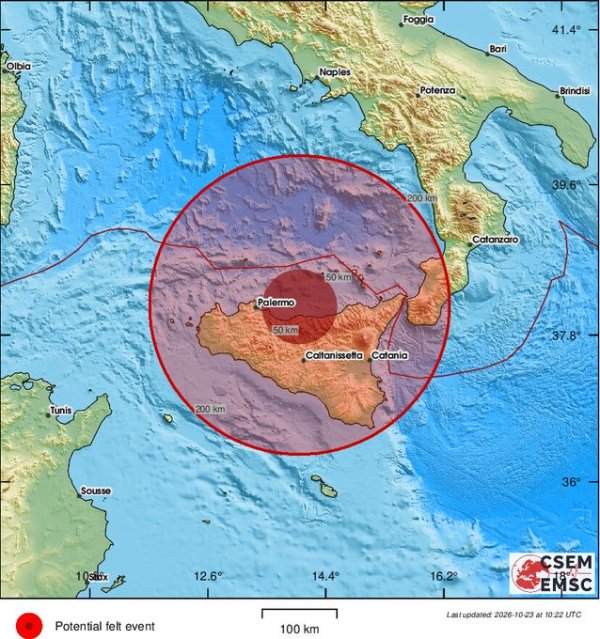 Snažan potres pogodio Italiju