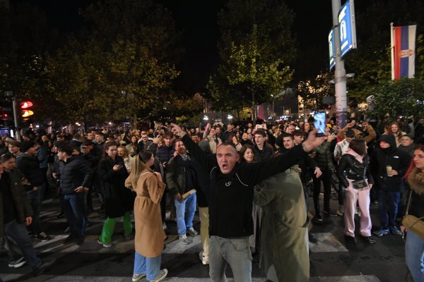 Slavlje građana na Trgu Republike u Beogradu