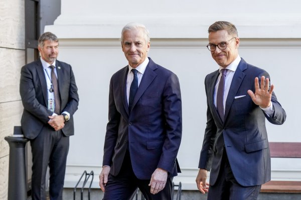 Jonas Gahr Støre i Alexander Stubb