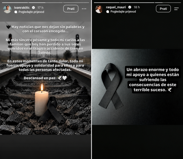 Objave Ivana Rakitića i Raquel Mauri