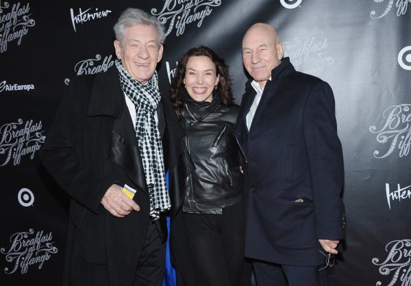 Sir Ian McKellen, Sunny Ozell i Sir Patrick Stewart