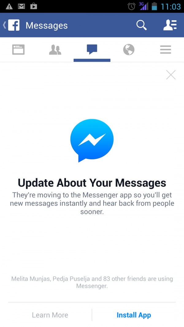 Facebook Messenger tportal.hr