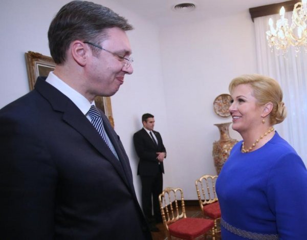 Kolinda Grabar Kitarović i Aleksandar Vučić