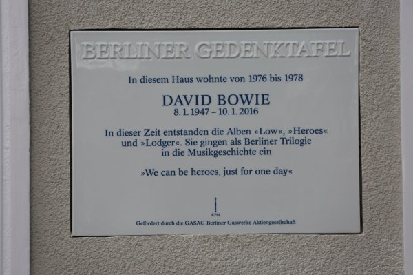 Spomen-ploča Davidu Bowieju u Berlinu Profimedia