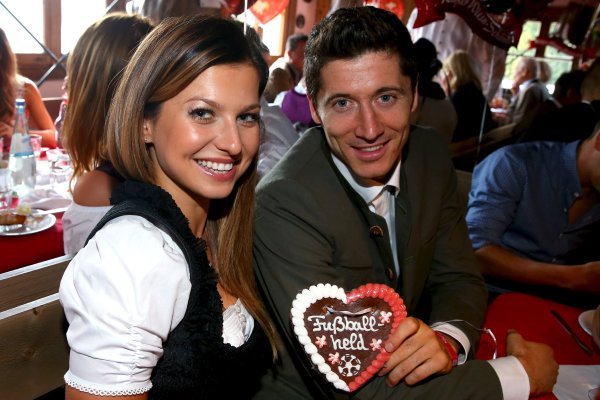 Robert Lewandowski i Anna Stachurska