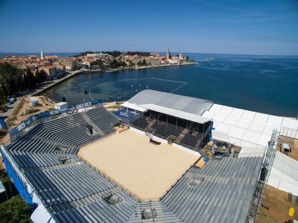 Teren u Poreču za odbojku na pijesku SWATCH BEACH VOLLEYBALL MAJOR SERIES