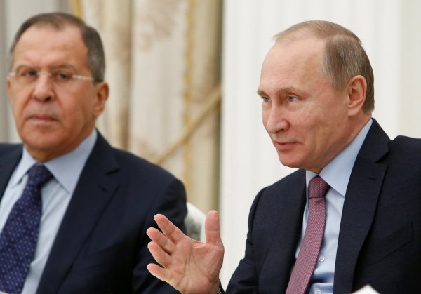 Ruski predsjednik Vladimir Putin i ministar vanjskih poslova Sergej Lavrov   Autor:Sergei Karpukhin, Izvor:Reuters
