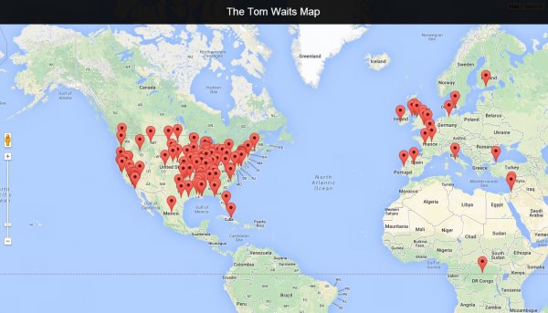 Tom Waits Map