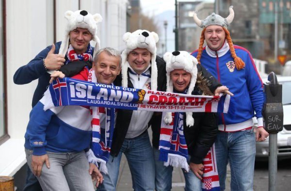 Hrvatski navijači na Islandu