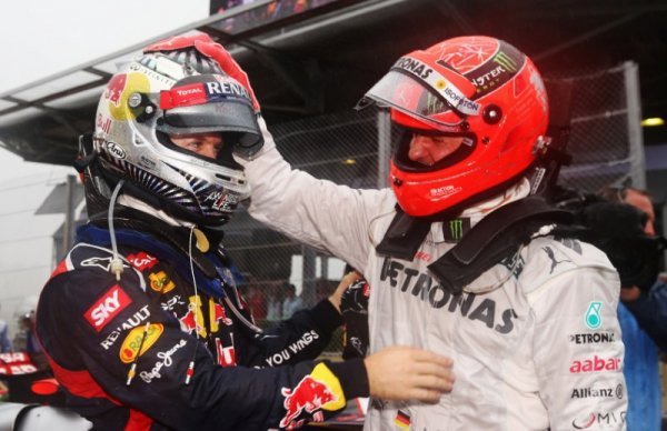 Sebastian Vettel i Michael Schumacher