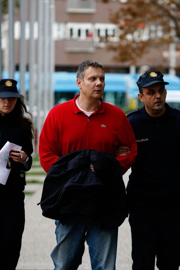 Josip Sapunar 2013. pri dolasku na ispitivanje u DORH