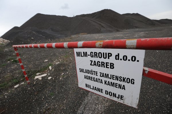 Odlagalište kamenog agregata u Biljanima Donjim Cropix/Luka Gerlanc