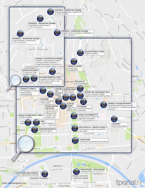 Vodič za Advent u Zagrebu Screenshot/Copypress
