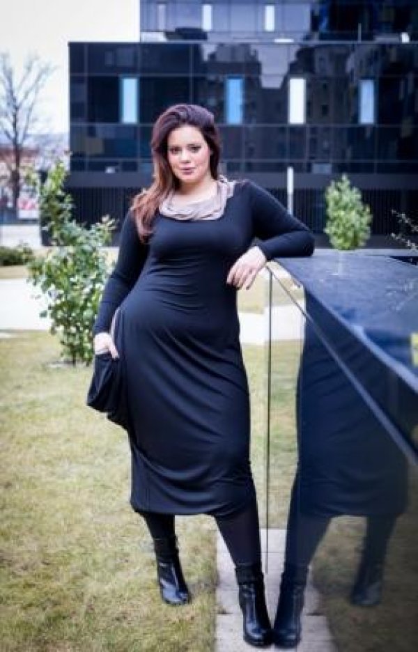 Black dress asimetric