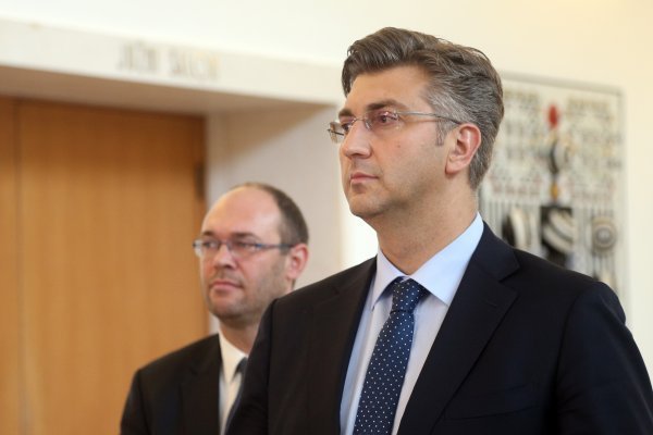 Andrej Plenković i Davor Ivo Stier - dvojac koji uz predsjednicu kormilari hrvatskom vanjskom politikom.