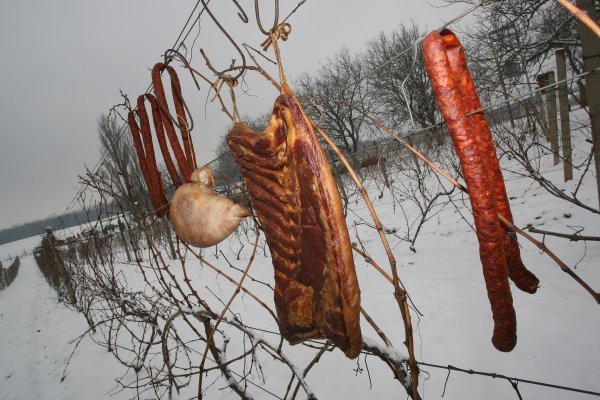 Trenutno kilogram slanine u Ukrajini košta minimalno 100 grivnji (3,7 dolara odnosno oko 23 i pol kune), a na najpoznatijoj tržnici u Kijevu - Besarbskoj, dostiže i 450 grivnji (16,65 dolara ili oko 105 kuna)