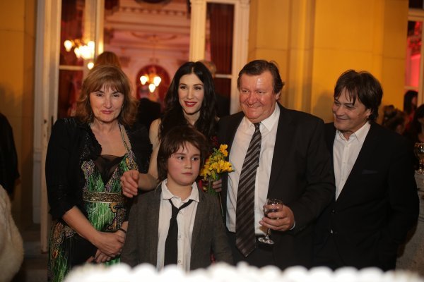 Ana Rucner s roditeljima, Vladom Kalemberom i sinom Darianom