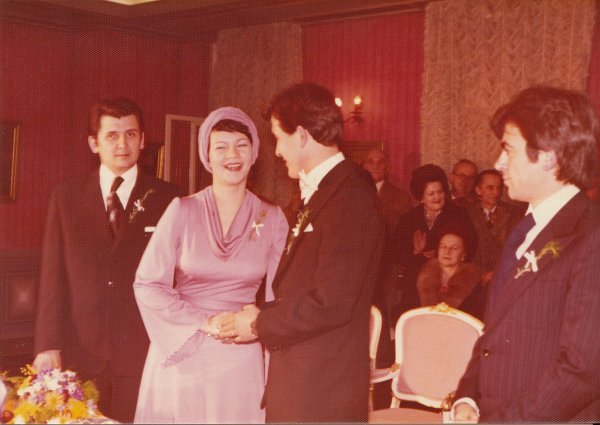 Ljerka i Damir Eljuga na vjenčanju 1977. godine