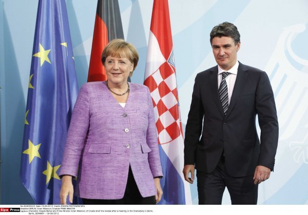 Angela Merkel i Zoran Milanović nakon gafa