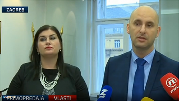 Gabrijela Žalac i Tomislav Tolušić Screenshot/N1