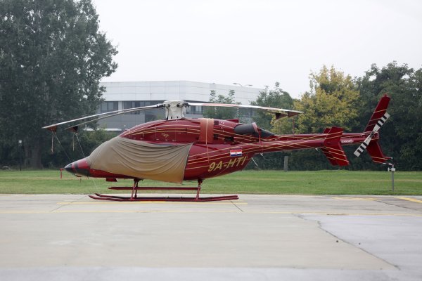 Helikopter Ivice Todorića na heliodromu na Žitnjaku u Zagrebu