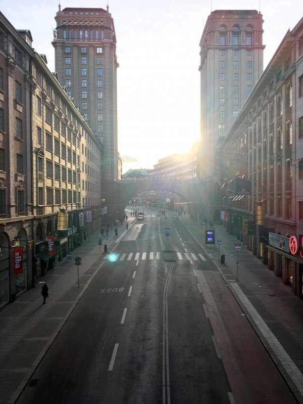 Prazne ulice Stockholma nakon nedavnog napada
