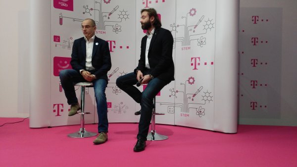 Nenad Bakić (Croatian Makers) i Boris Drilo (Hrvatski Telekom)