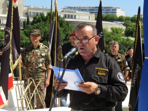 Ratni zapovjednik HOS-ove 9. bojne Marko Skejo na skupu je veličao NDH