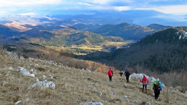 Spuštanje sa Zagradskog vrha prema Vagabundinoj kolibi