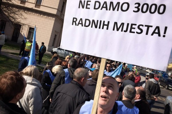 prosvjed radnika HŽ Carga