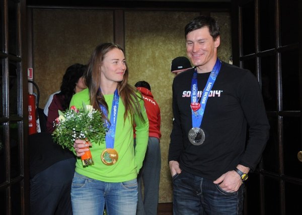 Tina Maze i Ivica Kostelić