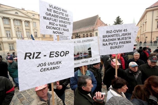 Prosvjed radnika RIZ-a