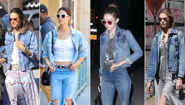 Slavni modeli u traper jaknama