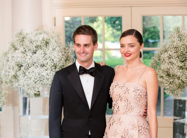 Evan Spiegel i Miranda Kerr