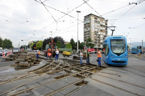 Držićeva tramvajska pruga radovi