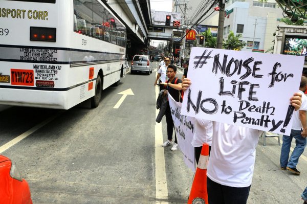 Prosvjed u Manili protiv smrtne kazne