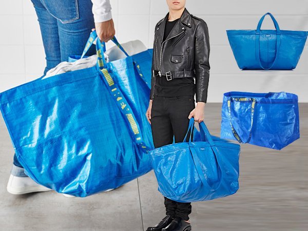 Ikeina vreća Frakta i Balenciagina torba tote