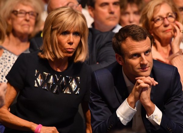 Brigitte Trogneux i Emmanuel Macron