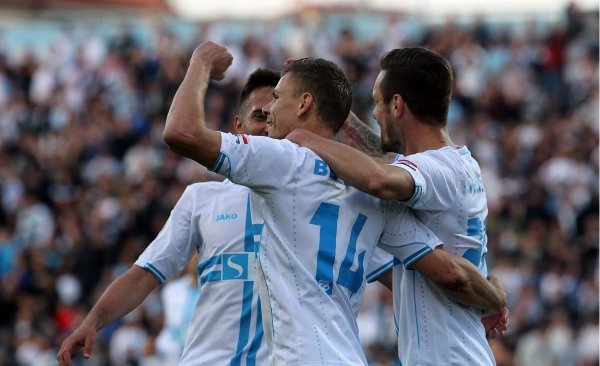 Rijeka slavi gol na Rujevici